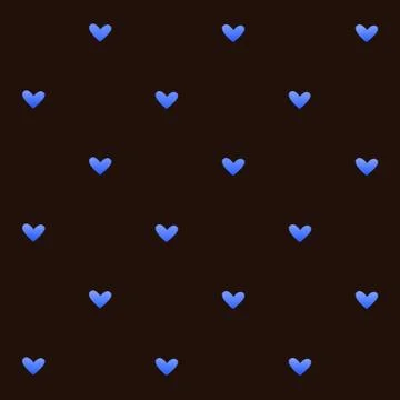 Seamless pattern with hearts in romantic vintage style. Stock Illustration