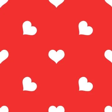 Seamless Pattern with hearts. Valentines Day background. Stock Illustration