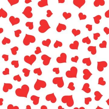 Seamless Pattern with hearts. Valentines Day background. 스톡 일러스트