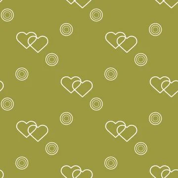 Seamless pattern with hearts. Valentine's Day Stock Illustration
