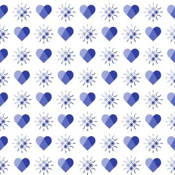 Seamless pattern with hearts. Valentine's Day Stock Illustration