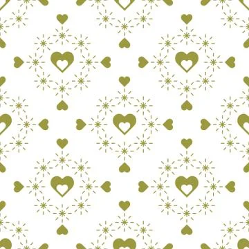 Seamless pattern with hearts. Valentine's Day Stock Illustration