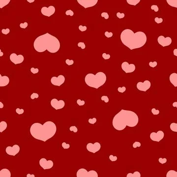 Seamless pattern with hearts. Vector Stock Illustration