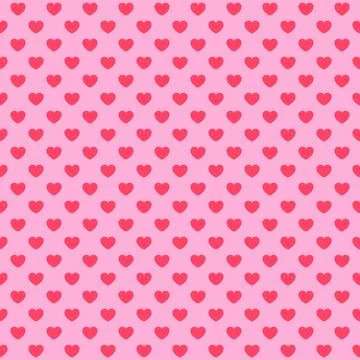 Seamless pattern of hearts. Vector illustration. Stock Illustration