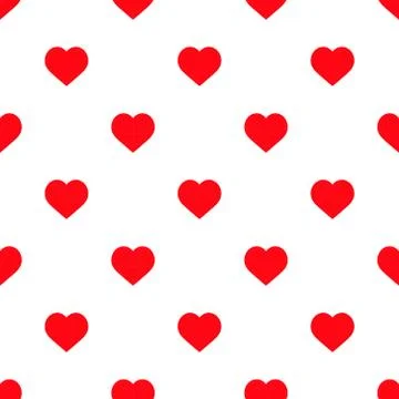 Seamless pattern with hearts . vector wallpaper, background textures. Valenti Stockillustratie