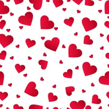 Seamless pattern with hearts.Vector illustration Stock Illustration