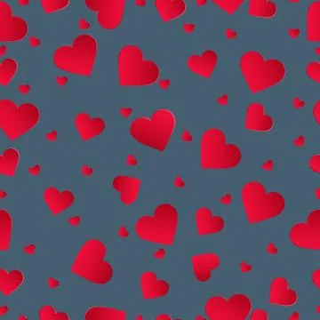 Seamless pattern with hearts.Vector illustration Stock Illustration
