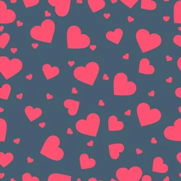 Seamless pattern with hearts.Vector illustration Stock Illustration