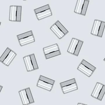 Seamless pattern heat air conditioner cartoon vector Stock Illustration
