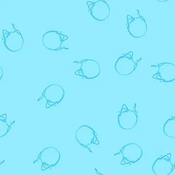 Seamless pattern heat melted circle cartoon vector Stock Illustration