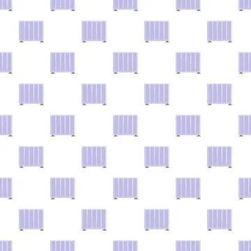 Seamless pattern with heaters against white background Stock Illustration
