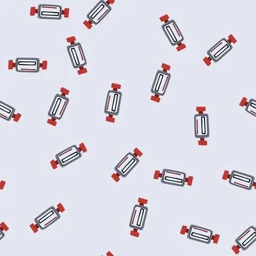 Seamless pattern heating water gas meter cartoon vector Stock Illustration