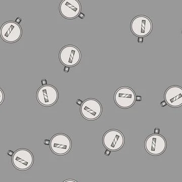 Seamless pattern heating water gas meter cartoon vector 스톡 일러스트