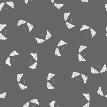 Seamless pattern heaven wing angel cartoon vector Illustrazione stock