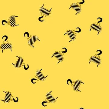 Seamless pattern heavy crane hook cartoon vector Stock Illustration