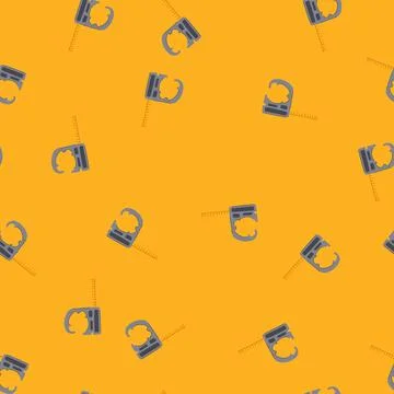 Seamless pattern heavy pipe clamp cartoon vector Stock Illustration