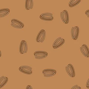 Seamless pattern heframe lasso cartoon vector Stockillustratie