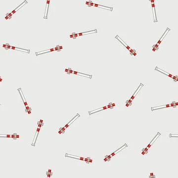 Seamless pattern height industrial chimney cartoon vector Stock Illustration