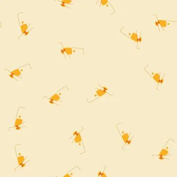 Seamless pattern held hand electric fan cartoon vector Illustrazione stock