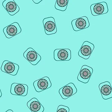 Seamless pattern held hand electric fan cartoon vector Stock Illustration
