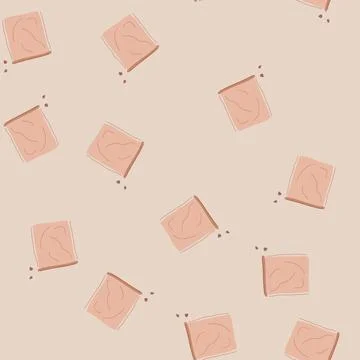 Seamless pattern hemp nut milk strainer bag cartoon vector Stock Illustration