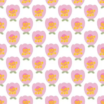 Seamless pattern with herbal elements. Floral background for surface design. イラスト素材