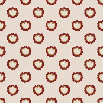 Seamless pattern with herbal elements. Floral background for surface design. 스톡 일러스트