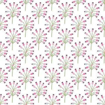Seamless pattern with herbal elements. Floral background for surface design. イラスト素材