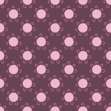 Seamless pattern with herbal elements. Floral background for surface design. Illustrazione stock