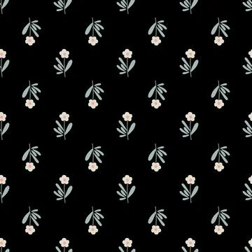 Seamless pattern with herbal elements. Floral background for surface design. イラスト素材