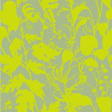 Seamless pattern with herbs and flowers Stock Illustration