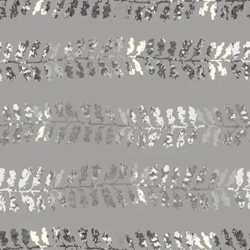 Seamless pattern with herbs, foliage, plants Stock Illustration