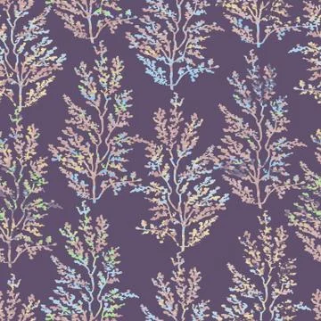 Seamless pattern with herbs, plants Stock Illustration