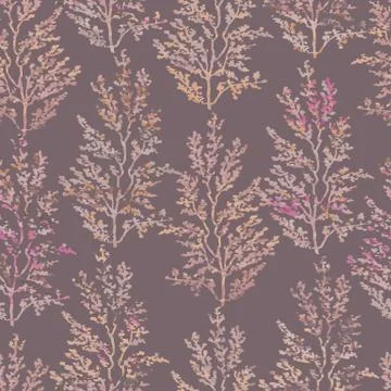 Seamless pattern with herbs, plants Stock Illustration