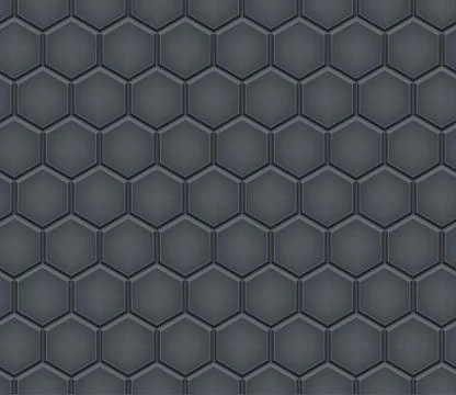 Seamless pattern of hex cobblestone pavement Stock Illustration
