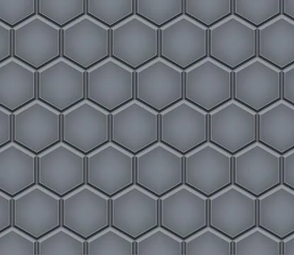 Seamless pattern of hex cobblestone pavement Stock Illustration