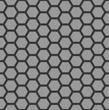 Seamless Pattern Hexagon Honeycomb Texture. Vector illustration. Stock Illustration