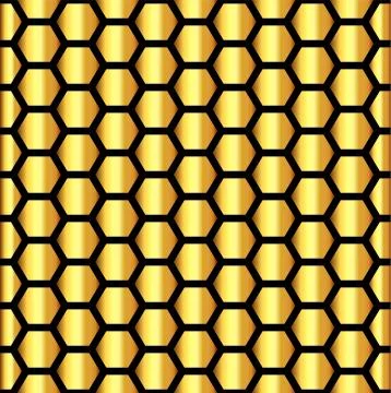 Seamless Pattern Hexagon Honeycomb Texture. Vector illustration. イラスト素材