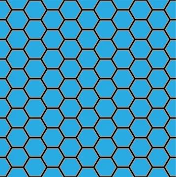 Seamless Pattern Hexagon Honeycomb Texture. Vector illustration. 스톡 일러스트