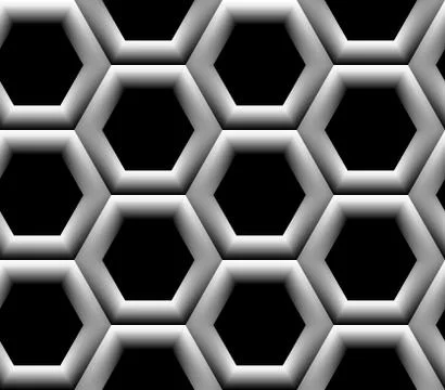 Seamless pattern with hexagonal cells Stock Illustration