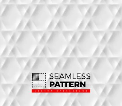 Seamless pattern with hexagonal cells made from shadows and lights in origa.. Stock Illustration