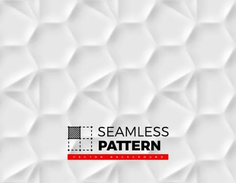 Seamless pattern with hexagonal cells made from shadows and lights in origa.. Illustrazione stock
