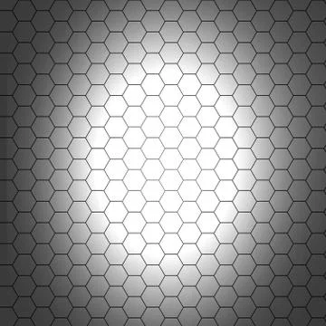 Seamless pattern of the hexagonal net Stock Illustration