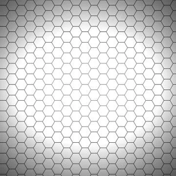 Seamless pattern of the hexagonal net Stockillustratie