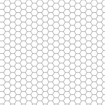 Seamless pattern of the hexagonal net Stockillustratie