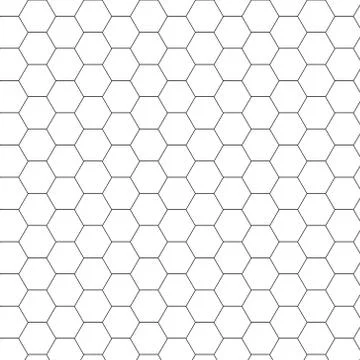 Seamless pattern of the hexagonal net Illustrazione stock