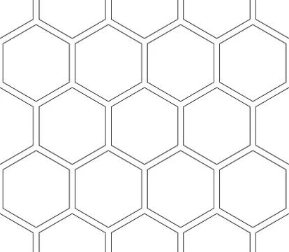 Seamless pattern with hexagons Stock Illustration