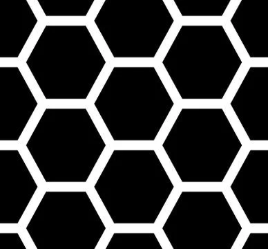 Seamless pattern hexagons Stock Illustration
