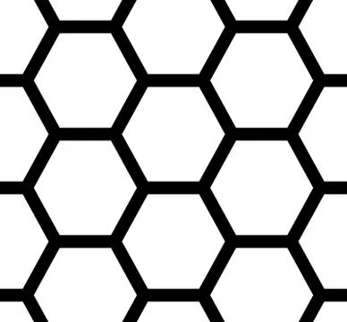 Seamless pattern hexagons Stock Illustration
