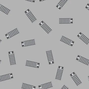 Seamless pattern highrise skyscraper cartoon vector Stock Illustration